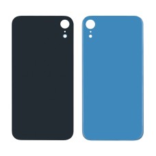 Заднее стекло корпуса для Apple iPhone XR Light Blue (голубое) (Big hole)