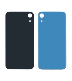 Заднее стекло корпуса для Apple iPhone XR Light Blue (голубое) (Big hole)