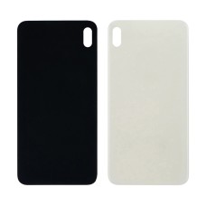 Заднее стекло корпуса для Apple iPhone XS Max White (белое) (Big hole)