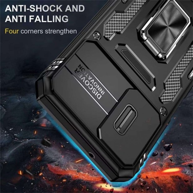 Бронь-чехол Ring Serge Armor ShutCam Case Samsung Galaxy S24 Plus (Чёрный)