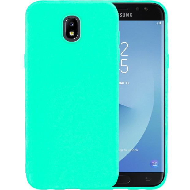 Силиконовый чехол iNavi Color Samsung Galaxy J7 (2017) J730 (Бирюзовый)