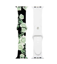 Ремешок Print Apple Watch Silicone 38 / 40 mm (Flowers 4)