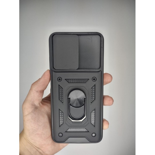 Бронь-чехол Ring Serge Armor Case Xiaomi Poco M5 (Чёрный)