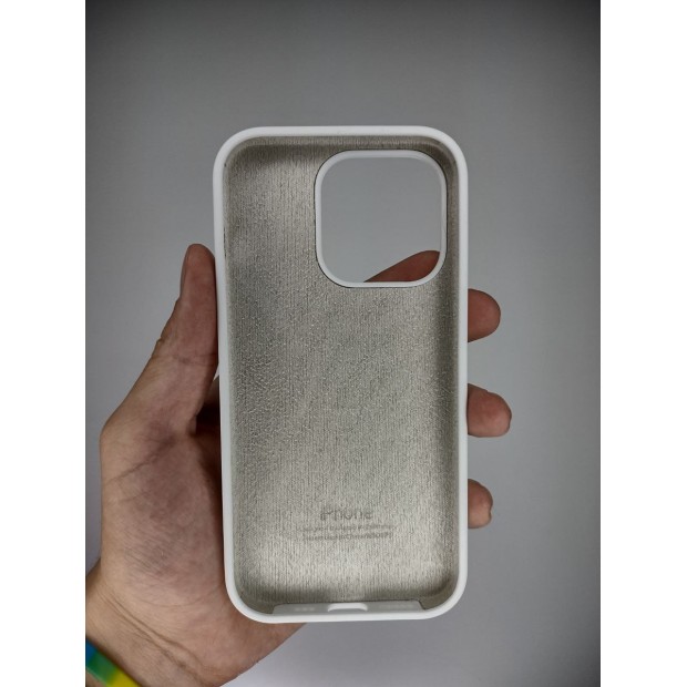 Силикон Original Round Case Apple iPhone 14 Plus (06) White