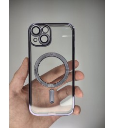 Чехол UMKU Shining with MagSafe Apple iPhone 14 (Dark Purple)