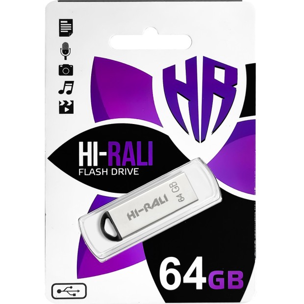 USB флеш-накопитель Hi-Rali Fit Series 64Gb