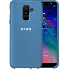 Силикон Original Case HQ Samsung Galaxy A6 Plus (2018) A605 (Светло-синий)