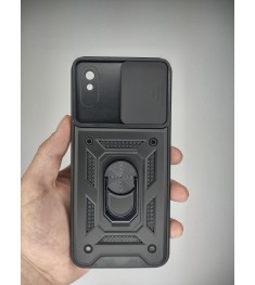 Бронь-чехол Ring Serge Armor ShutCam Case Xiaomi Redmi 9A (Чёрный)