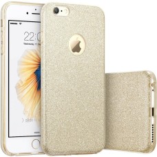 Силиконовый чехол Glitter Apple iPhone 6 / 6s (Золотой)