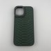 Чехол Kajsa Snake Pattern iPhone 15 (Olive)