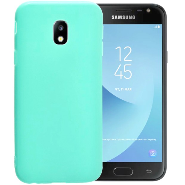 Силиконовый чехол iNavi Color Samsung Galaxy J3 (2017) J330 (Бирюзовый)