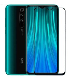 Захисне скло 3D для Xiaomi Redmi Note 8 Чорне