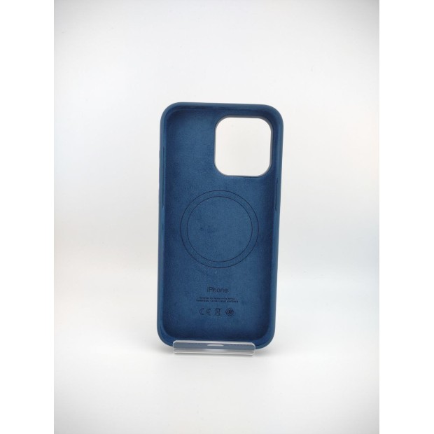 Чехол Silicone Case with MagSafe Apple iPhone 15 Pro Max (Storm Blue)