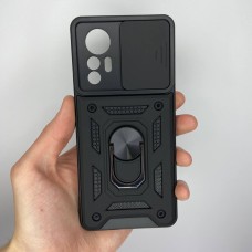 Бронь-чехол Ring Armor ShutCam Case Xiaomi 12 Lite (Чёрный)