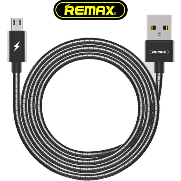USB-кабель Remax Zink Serpent RC-080m (MicroUSB) (Чорний)