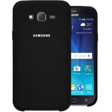 Силикон Original 360 Case Logo Samsung Galaxy J7 (2015) J700 (Чёрный)