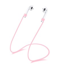 Силиконовый шнурок Magnetic для Apple Airpods (Светло-розовый)