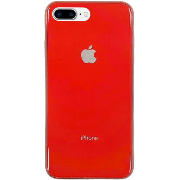 Накладка Premium Glass Case Apple iPhone 7 Plus / 8 Plus (красный)