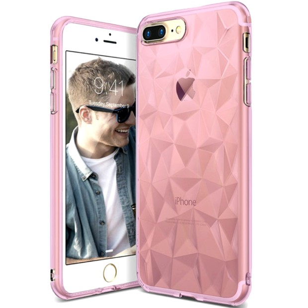 Силиконовый чехол Prism Case Apple iPhone 7 Plus / 8 Plus (розовый)