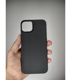 Чехол силиконовый Graphite Apple iPhone 15 Plus (Чёрный)
