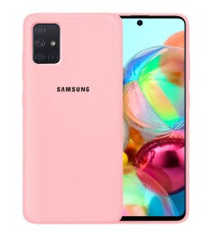 Силикон Original Case Samsung Galaxy A71 (2020) (Розовый)