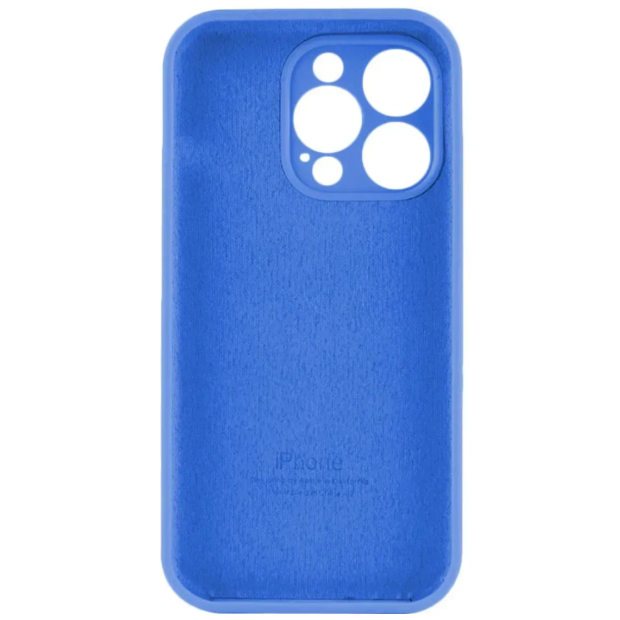 Силикон Original RoundCam Case Apple iPhone 16 Pro (12) Royal Blue