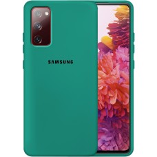 Силикон Original 360 Case Logo Samsung Galaxy S20 FE (Тёмно-зелёный)