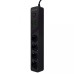 Сетевой удлинитель Proove Power Strip P-04 (4розетки + 4USB + 2Type-C) (2m) (Чёрный)