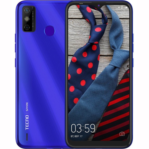 Мобільний телефон Tecno Spark 6 Go (KE5) 2 / 32GB (Aqua Blue)
