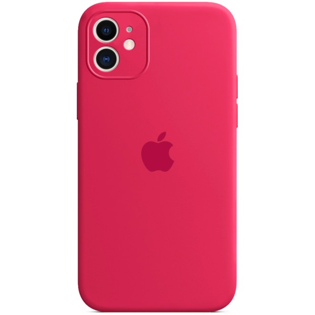 Силикон Original RoundCam Case Apple iPhone 11 (04) Rose red