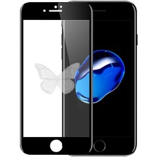 Стекло 5D Picture Apple iPhone 6 / 7 / 8 Black (Butterfly)