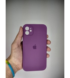 Силикон Original Square RoundCam Case Apple iPhone 11 (28) Brinjal