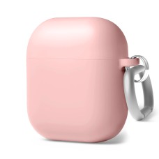 Чехол для наушников Full Silicone Case with Microfiber Apple AirPods (14) Pink