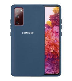 Силикон Original 360 Case Logo Samsung Galaxy S20 FE (Кобальт)