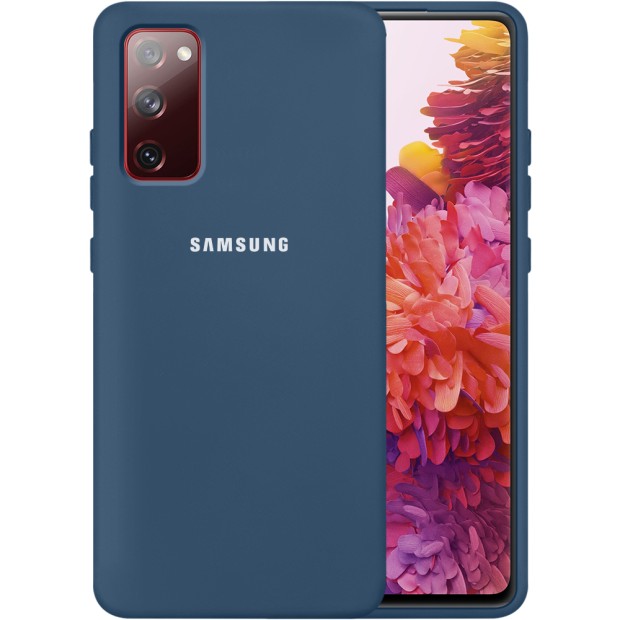 Силикон Original 360 Case Logo Samsung Galaxy S20 FE (Кобальт)