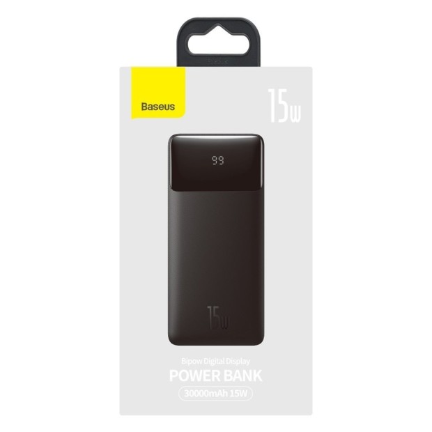 PowerBank Baseus Bipowe Digital Display 30000mAh 15W (PPDML-K01) (Black) 9521