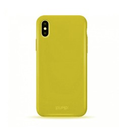 Силиконовый чехол Pump Acid Apple iPhone X / XS (жёлтый)