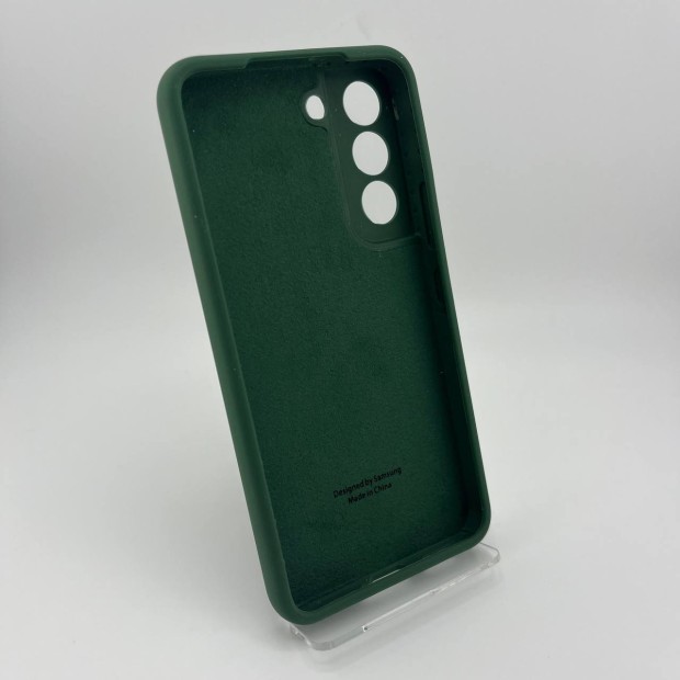 Чехол Silicone Case Samsung Galaxy S22 (Тёмно-зелёный)