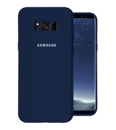 Силиконовый чехол Original Case Samsung Galaxy S8 Plus (Тёмно-синий)