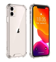 Силиконовый чехол 6D Apple iPhone 11 (Прозрачный)