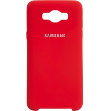 Силиконовый чехол Original Case Samsung Galaxy J7 (2016) J710 (Вишневый)