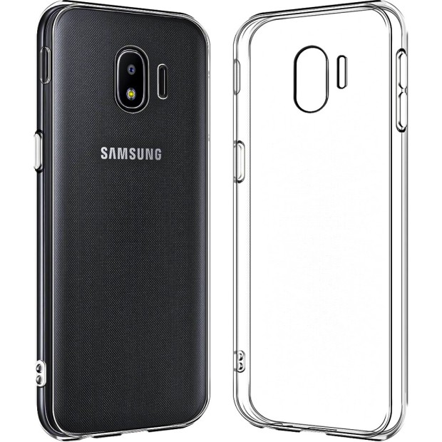 Силиконовый чехол WS Samsung Galaxy J2 (2018) J250 (прозрачный)