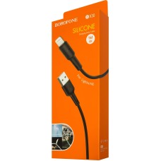 USB-кабель Borofone Silicone BX30 (Lightning) (Чёрный)
