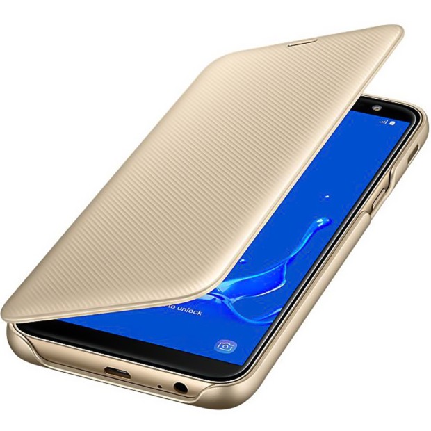 Чехол Original Wallet Cover Samsung Galaxy J6 (2018) J600 (Gold)