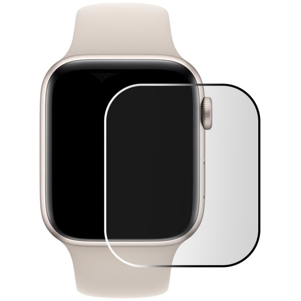 Защитное 3D стекло Apple Watch 44mm Black