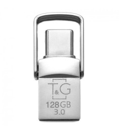 USB3.0 + Type-C флеш-накопитель Touch & Go 104 Metal Series 128Gb (Короткая)..