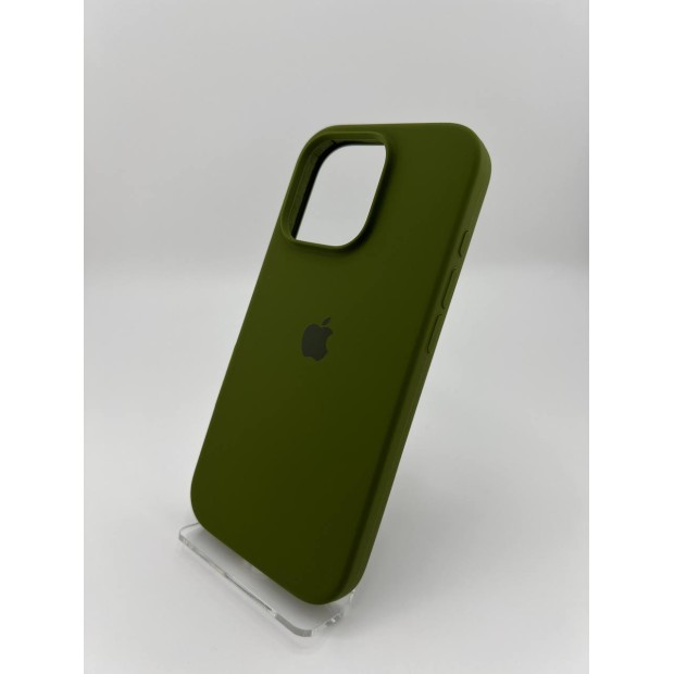 Силикон Original Round Case Apple iPhone 16 Pro (46) Deep Green