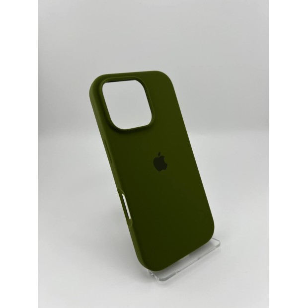 Силикон Original Round Case Apple iPhone 16 Pro (46) Deep Green