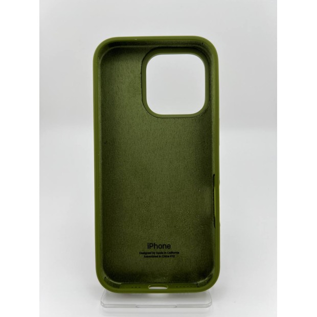 Силикон Original Round Case Apple iPhone 16 Pro (46) Deep Green