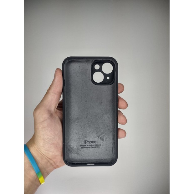 Силикон Original RoundCam Case Apple iPhone 14 (07) Black